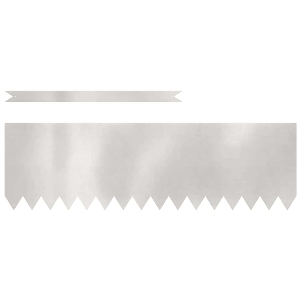 Maison Exclusive - Bordure de Pelouse 10 pcs Argent 100 x 0.05 x 20 cm - 2