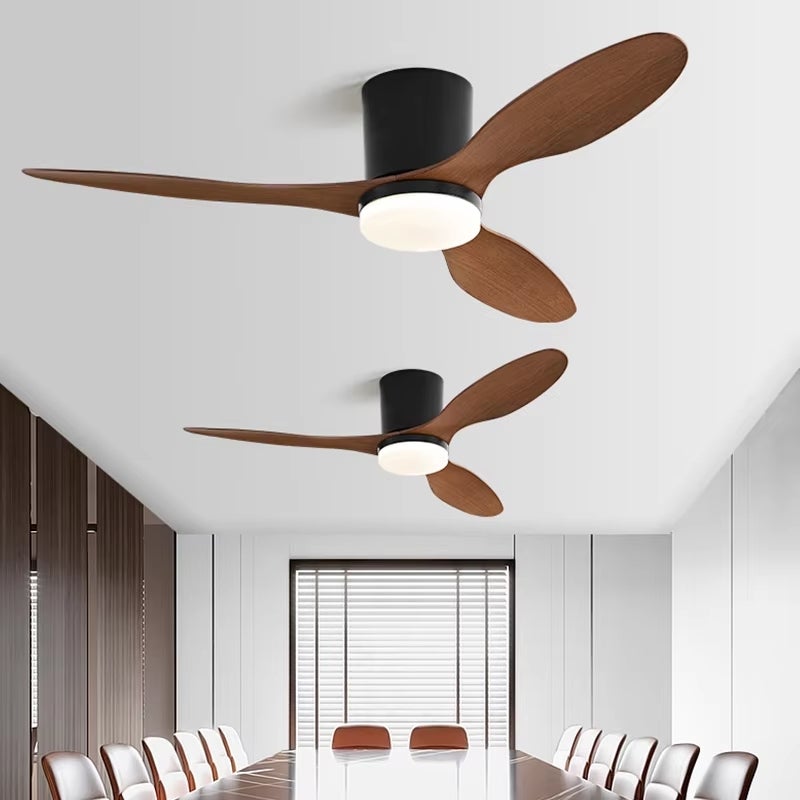 Ventilateur de plafond avec lumière, télécommande/contrôle par application, 6 vitesses de ventilation, minuterie, gradation continue (132 cm) - 3