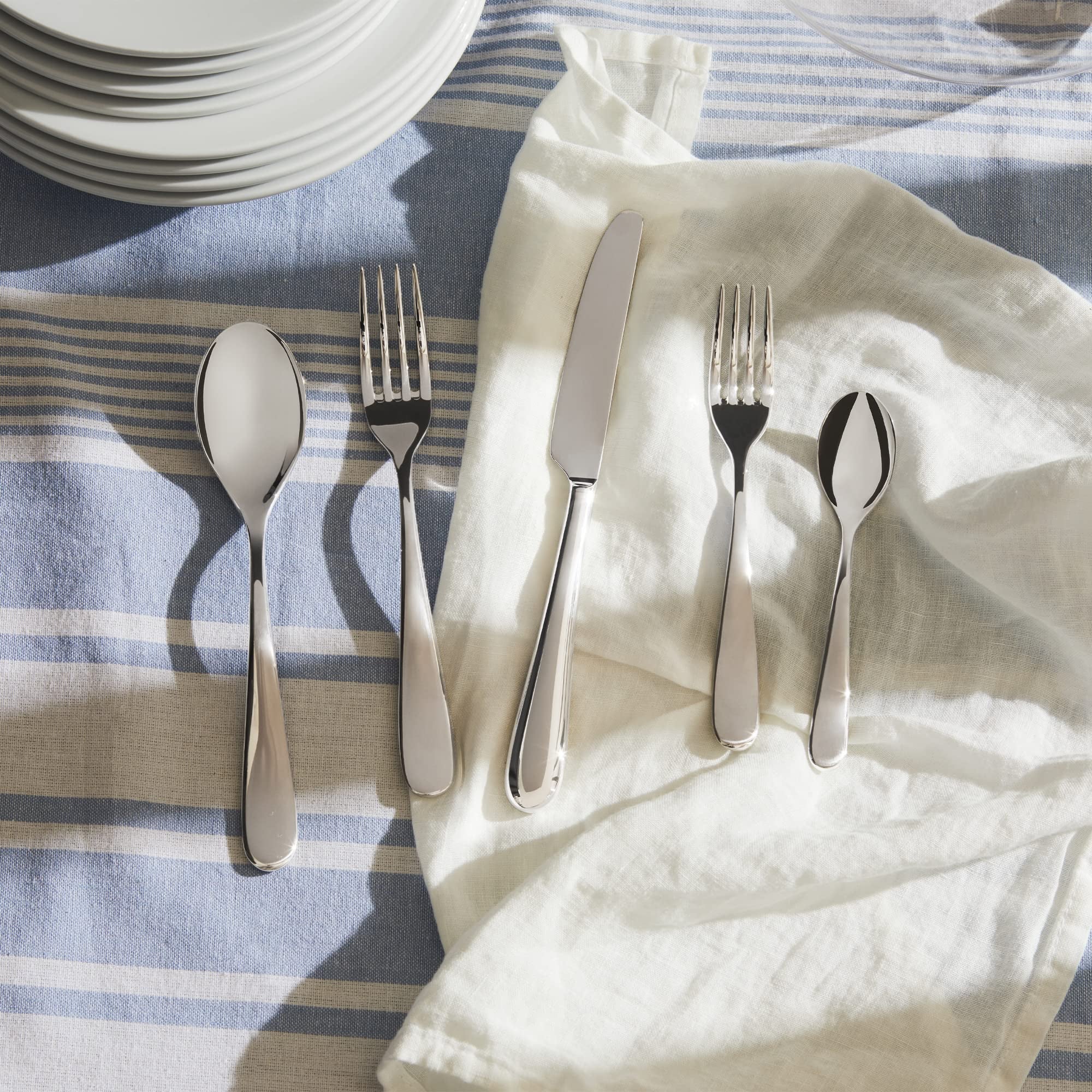 Alessi 5180/7 Nuovo Milano Cucchiaino Da Tè In Acciaio Lucido Set Da 6, Metallico - 4