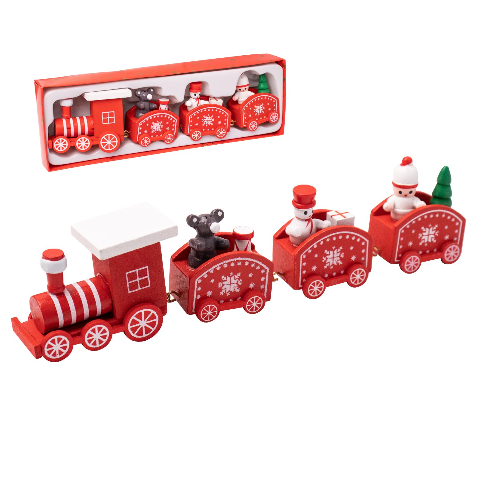Aragallant – Train De Noël électrique Avec Rails – Locomotive à Piles – Lumières Et Sons – Décoration De Fête