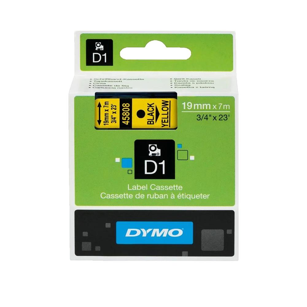 Taśma do etykiet DYMO D1 Czarny na białym 19mm x 7m Wodoodporna UV