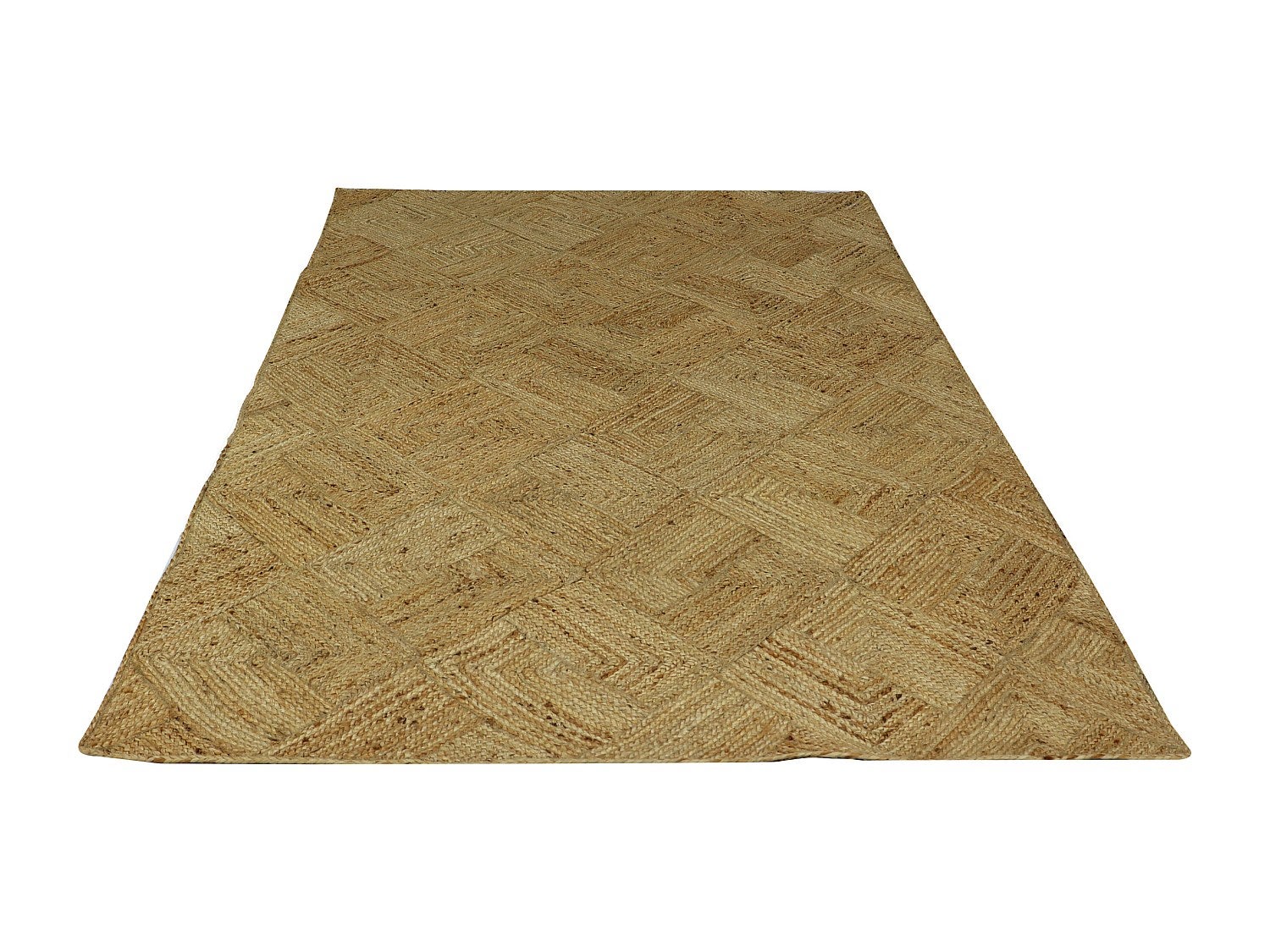 Tapis rectangle 100% jute tressé - 200 x 290 cm - Naturel - DAYA - 4