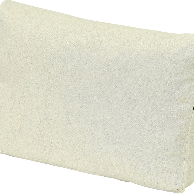 Poduszka na fotel ogrodowy oparcie AMPO wodoodporna jasny beż 1 szt.