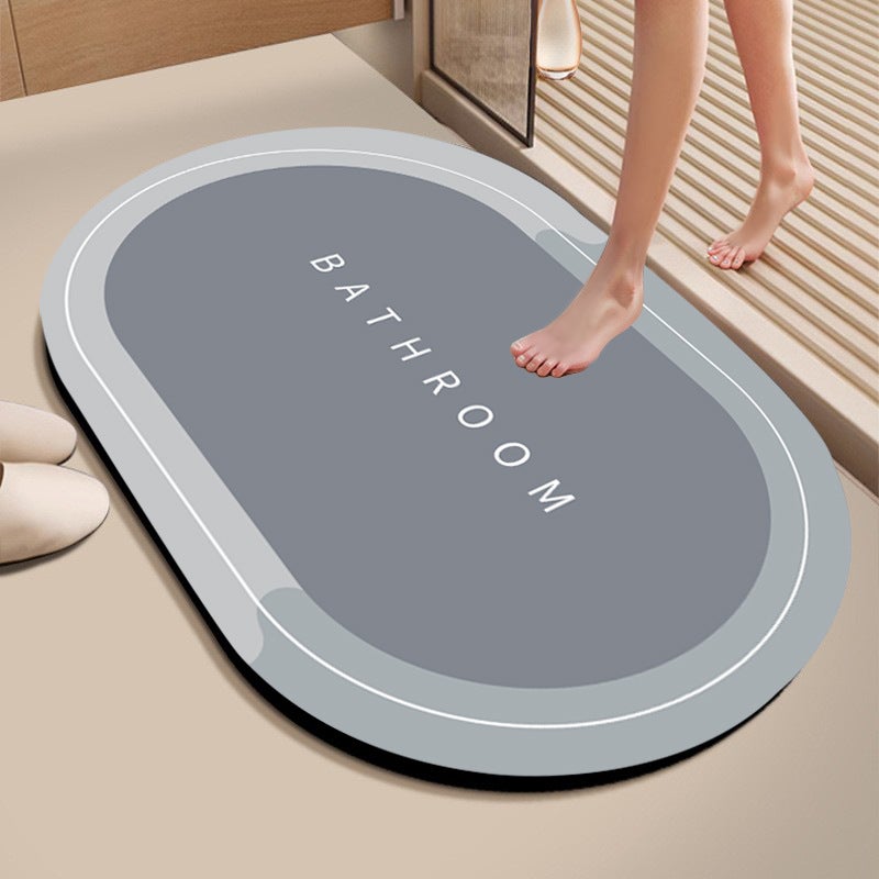 Tapis de bain de luxe super absorbant à séchage rapide, tapis de douche antidérapant en