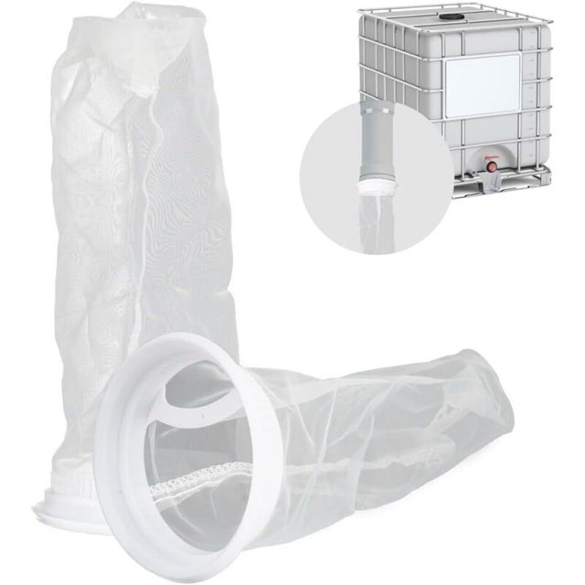2 Pièces Filtre Cuve 1000L Eau de Pluie, 25cm filtre à Couvercle IBC Filtre à Eau de Pluie IBC Filter Lavable Filtre de Couvercle en Nylon 200 mesh