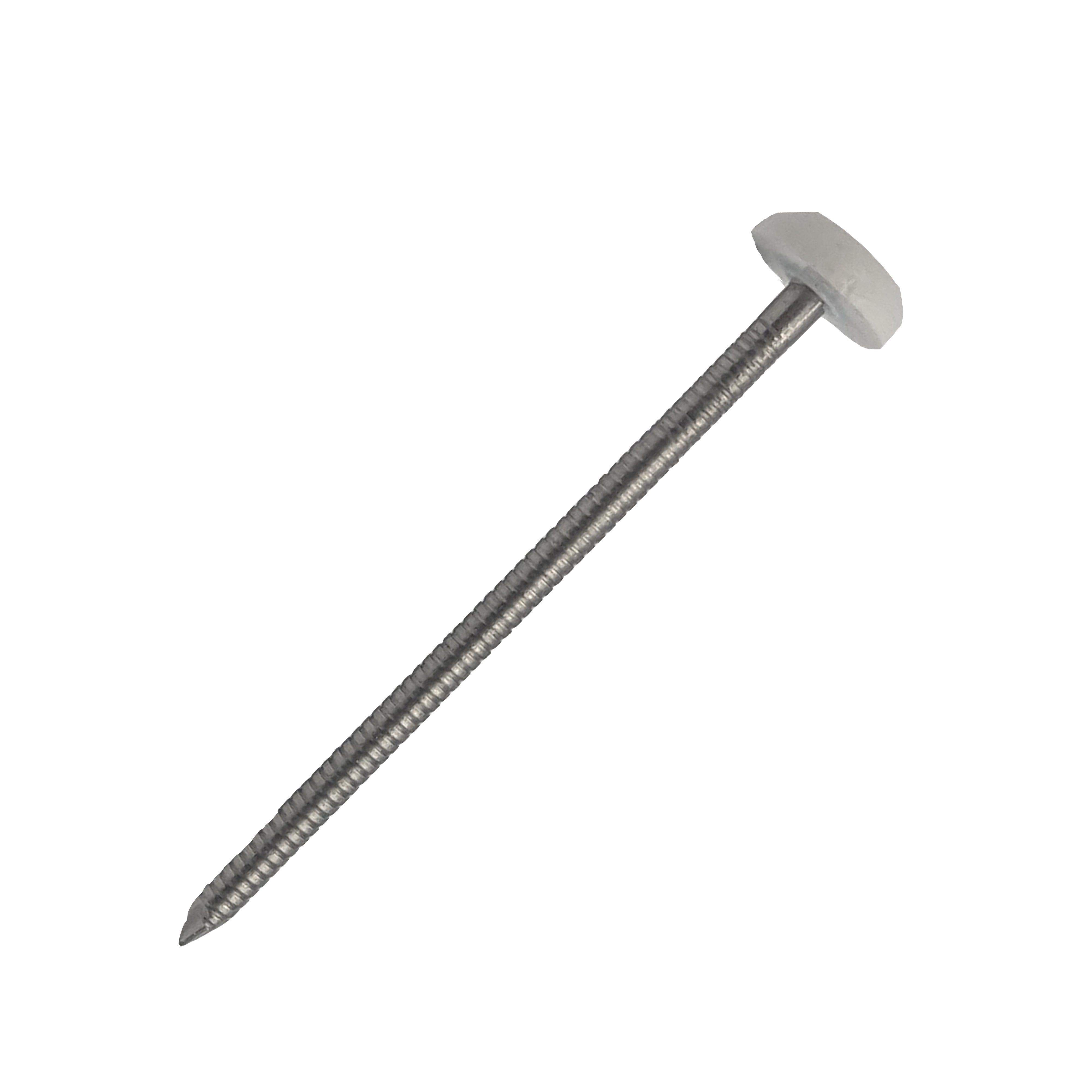 Pointes tête plastifiée 2.10 x 40 mm Blanche – RAL 9010 – Boite 100 pièces - 3