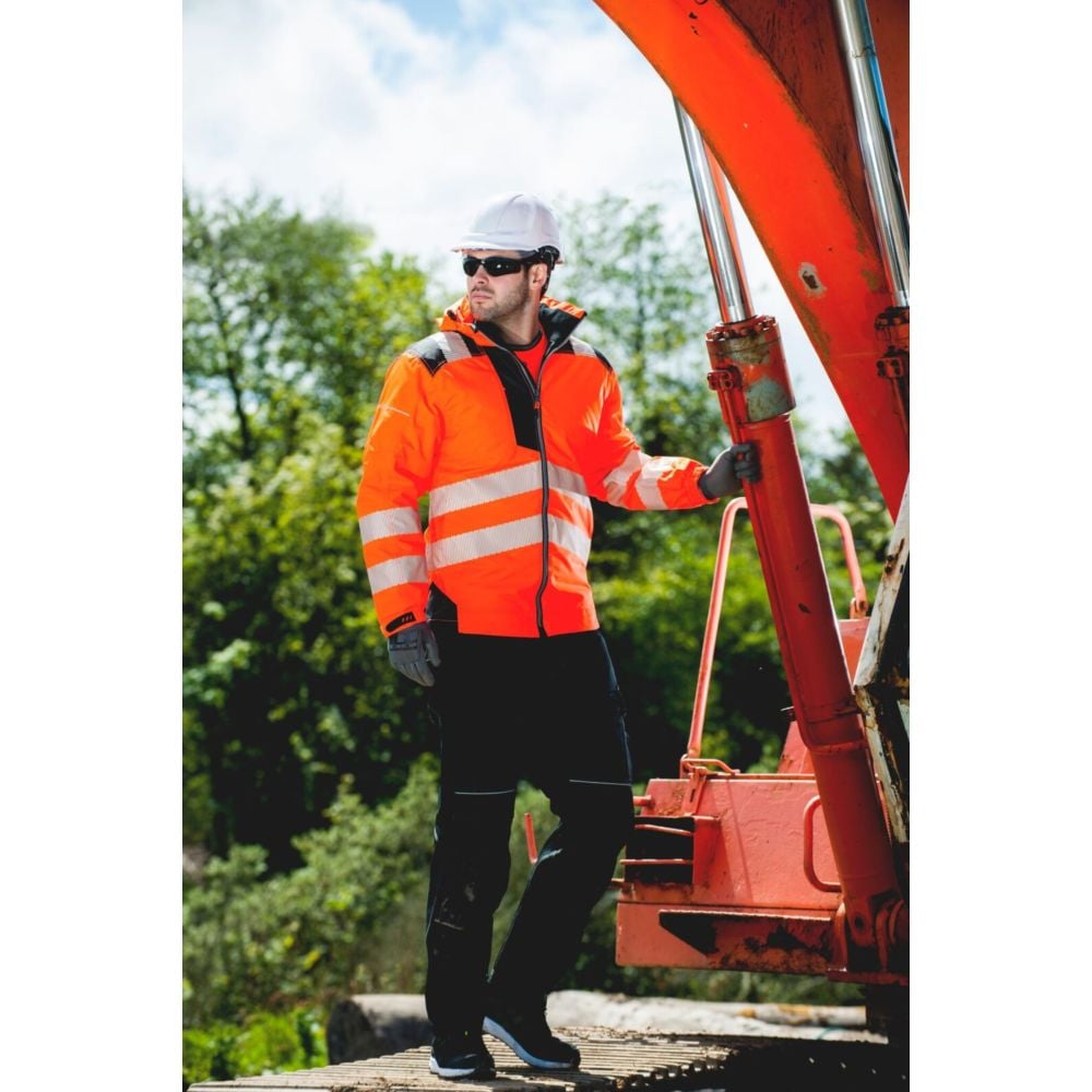 Veste de pluie haute visibilité Portwest VISION Orange / Noir 3XL - 5