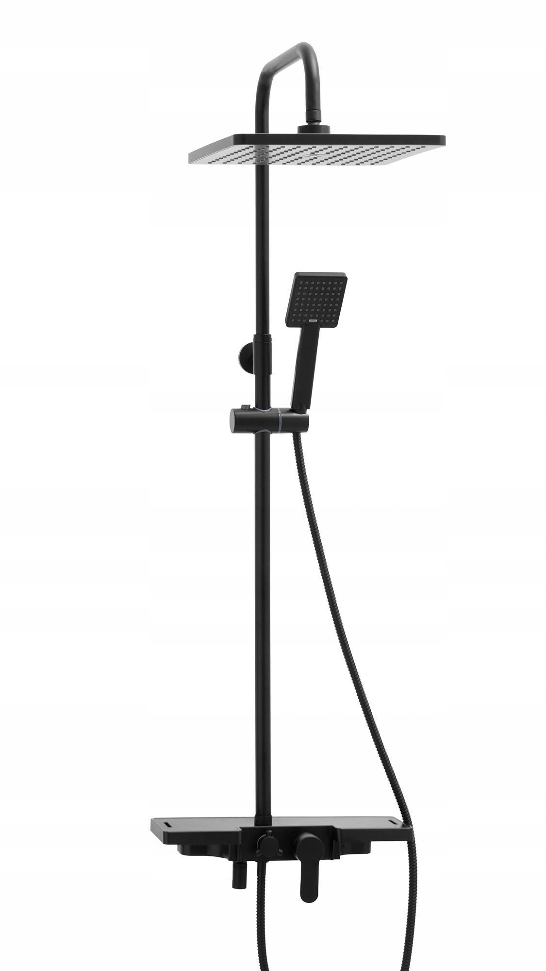 Conjunto de duche com torneira, Preto - 5