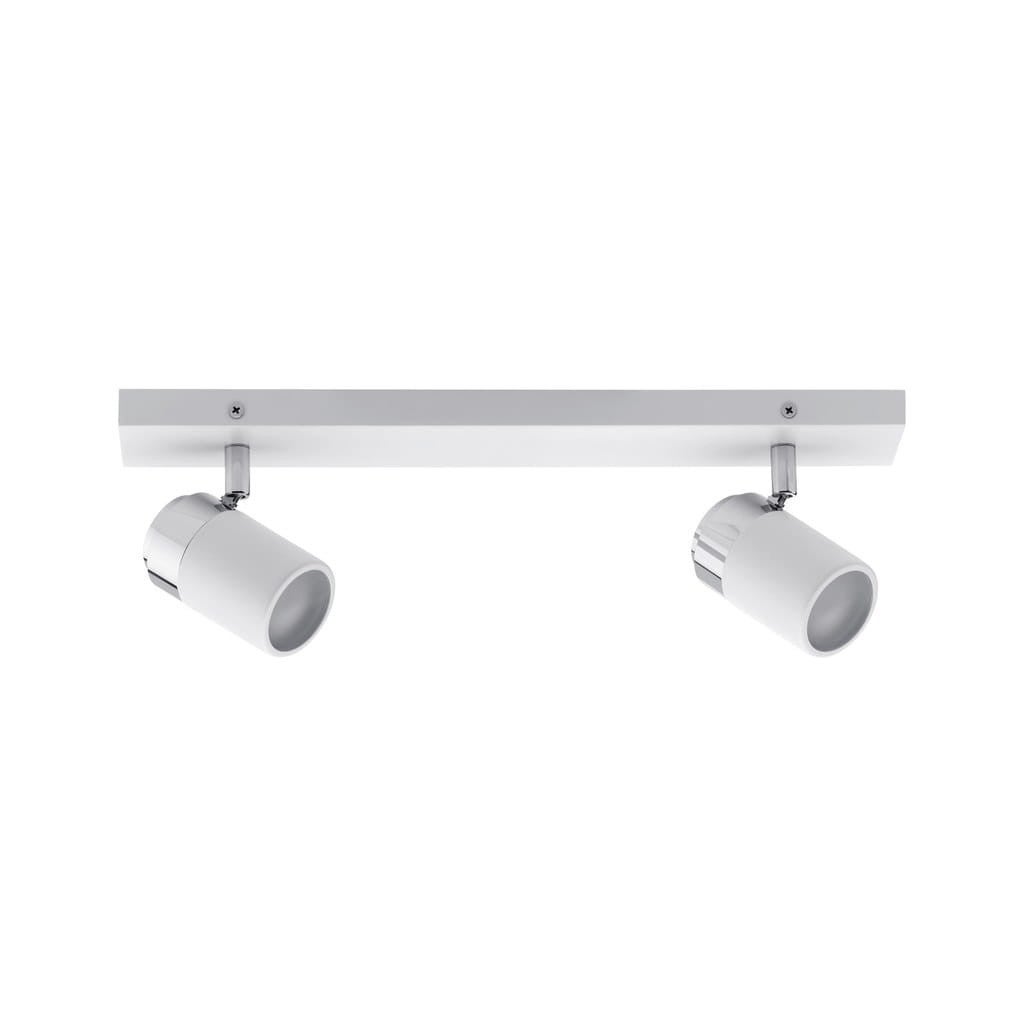 Kinkiet ścienny ZYLI biały chromowany 2xGU10x10W metal wym:11x40x7cm IP44 Paulmann
