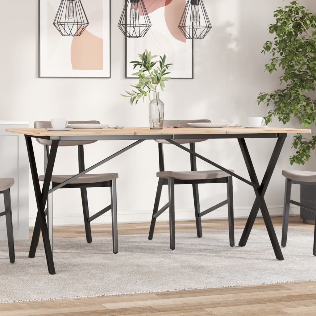 Nogi do stołu, w kształcie litery X, 120x60x73 cm, stal vidaXL