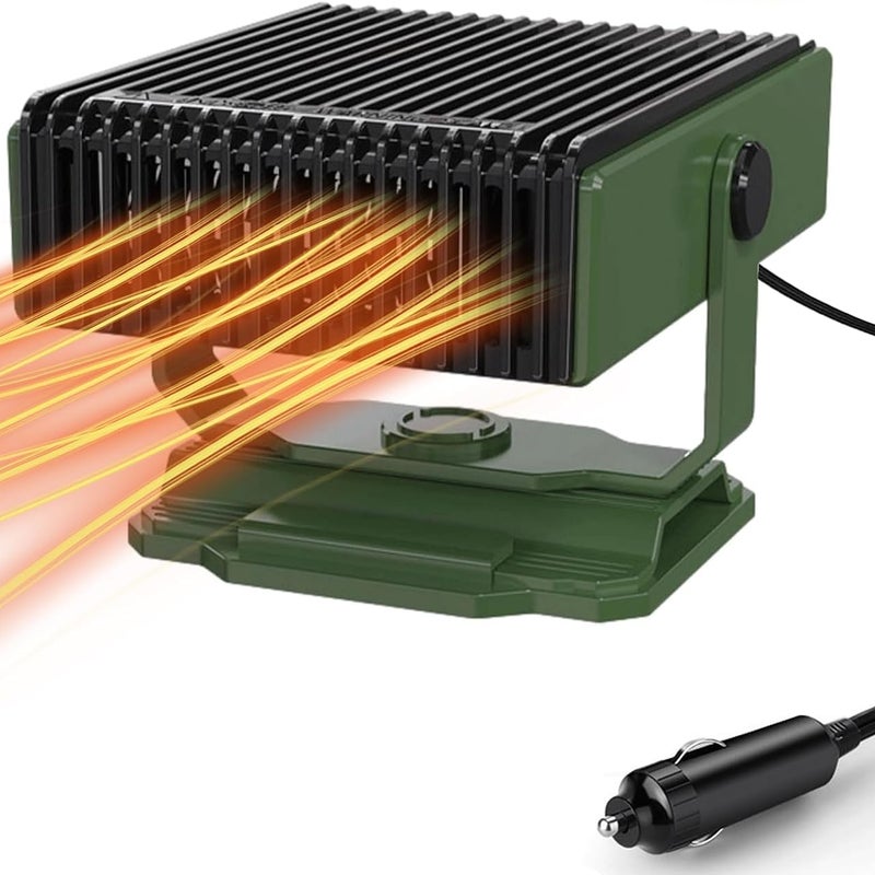 Ogrzewacz samochodowy, 12 V, 150 W, przenośny, z funkcją odmrażania szyby, przeciwmgielny, przenośny, z gniazdem zapalniczki samochodowej