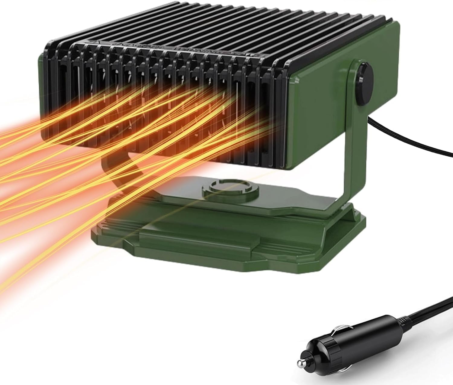 Ogrzewacz samochodowy, 12 V, 150 W, przenośny, z funkcją odmrażania szyby, przeciwmgielny, przenośny, z gniazdem zapalniczki samochodowej