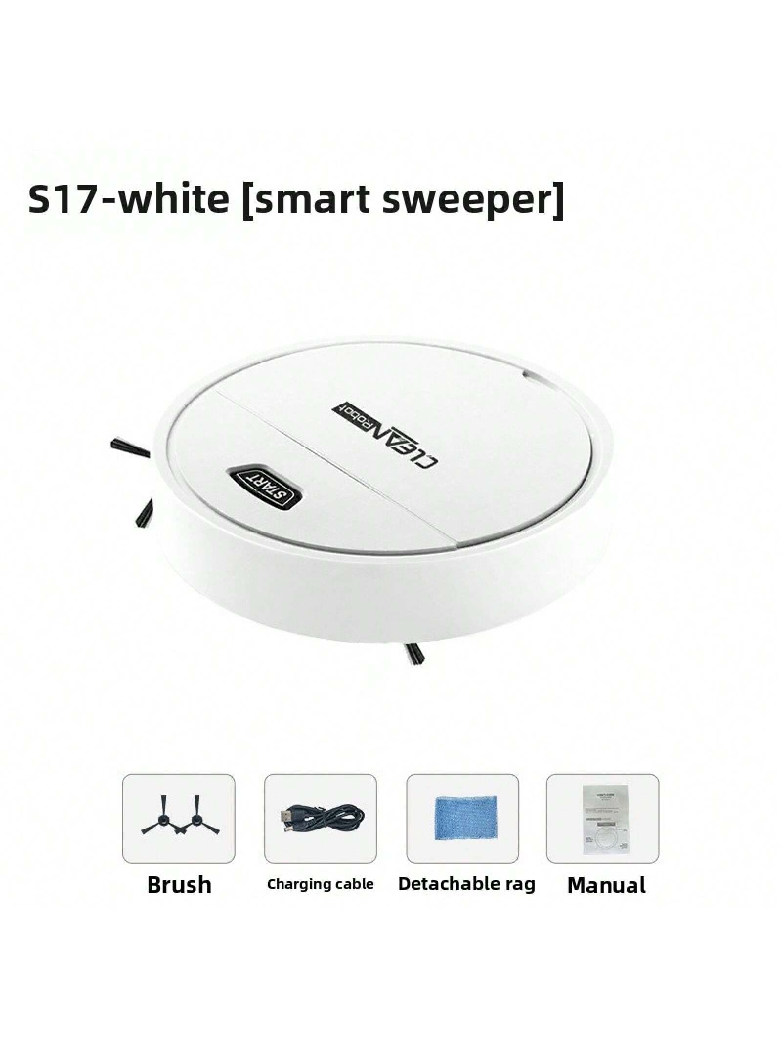 Robot aspirateur intelligent S17 entièrement automatique, mini ...
