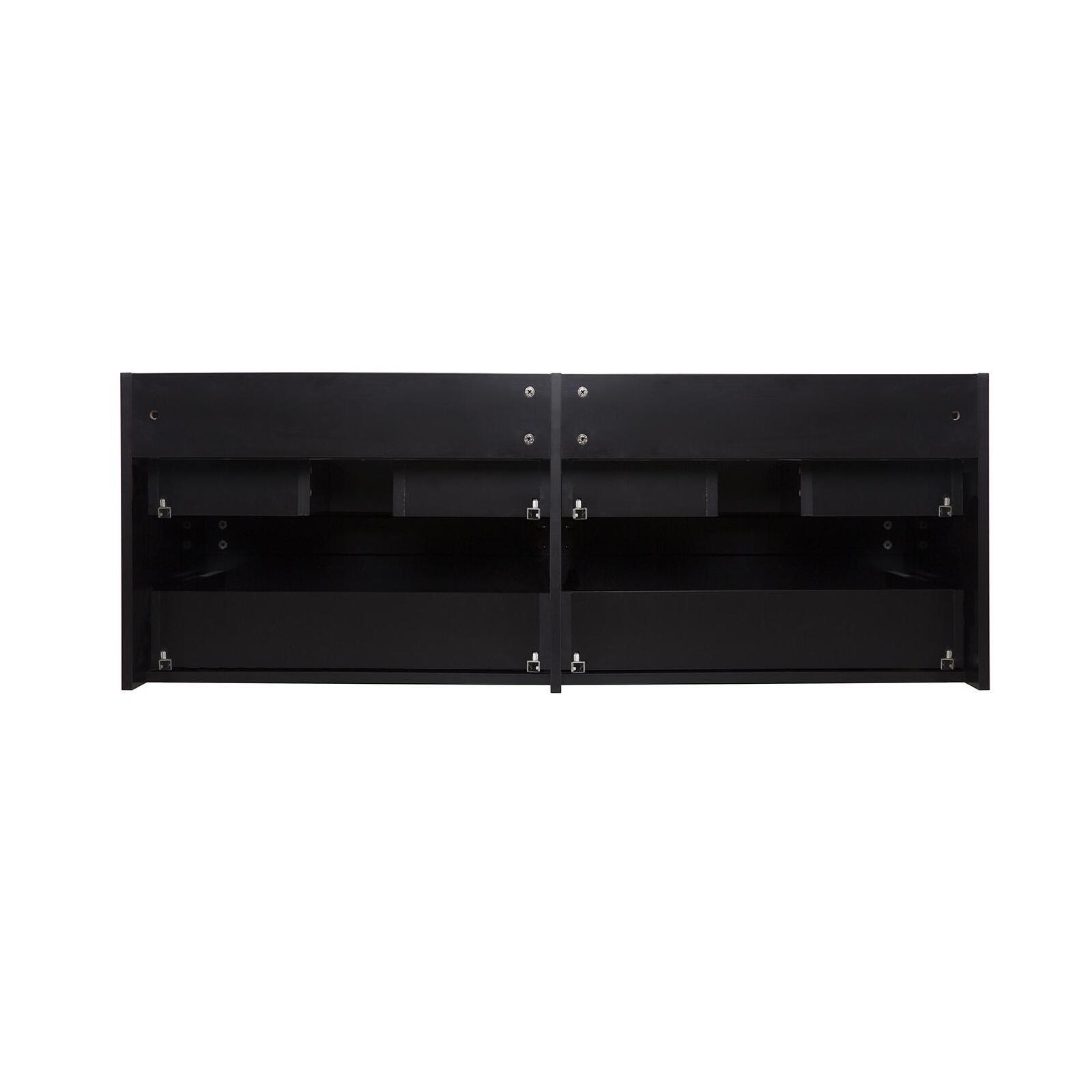 Meuble double vasque SORRENTO suspendu avec plan céramique 120cm - 5