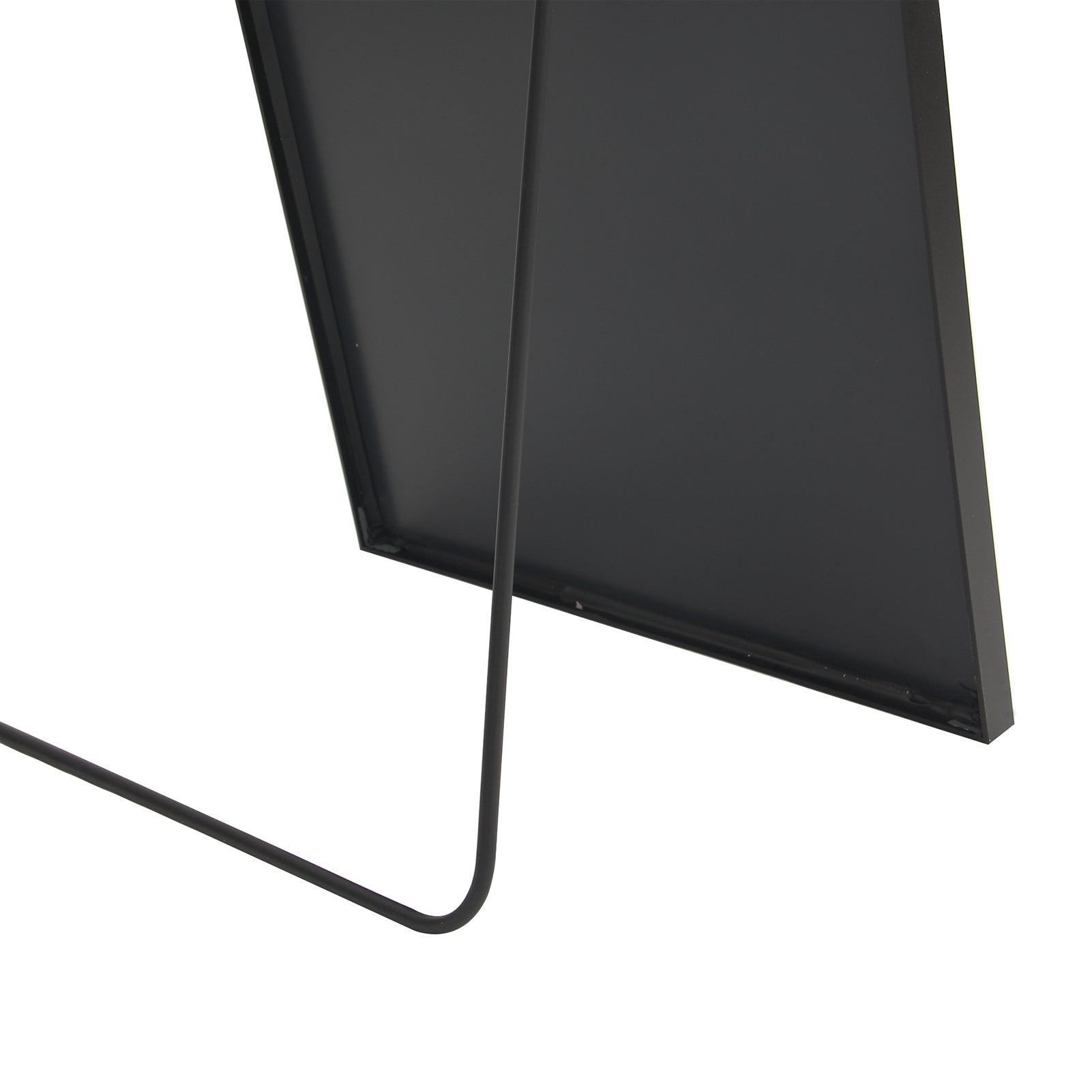 Specchio a figura intera ad arco, 162 x 53 cm, a figura intera, da parete, da terra, per soggiorno, nero - 5