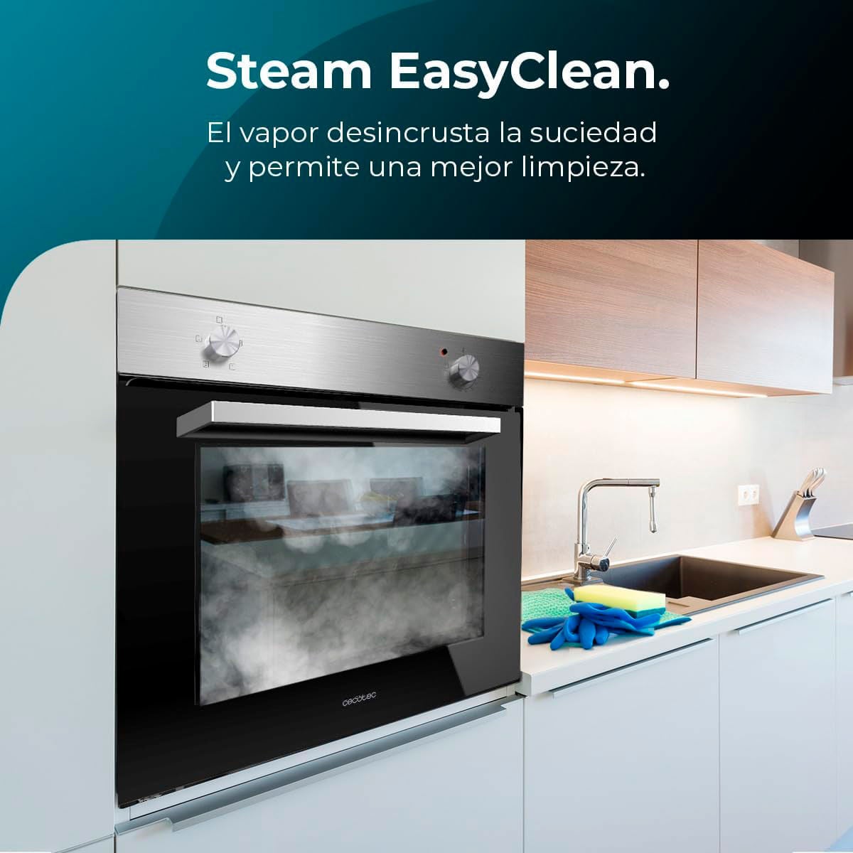 Four encastrable Cecotec Bolero Hexa capacité 77 litres 2800W inox - 9