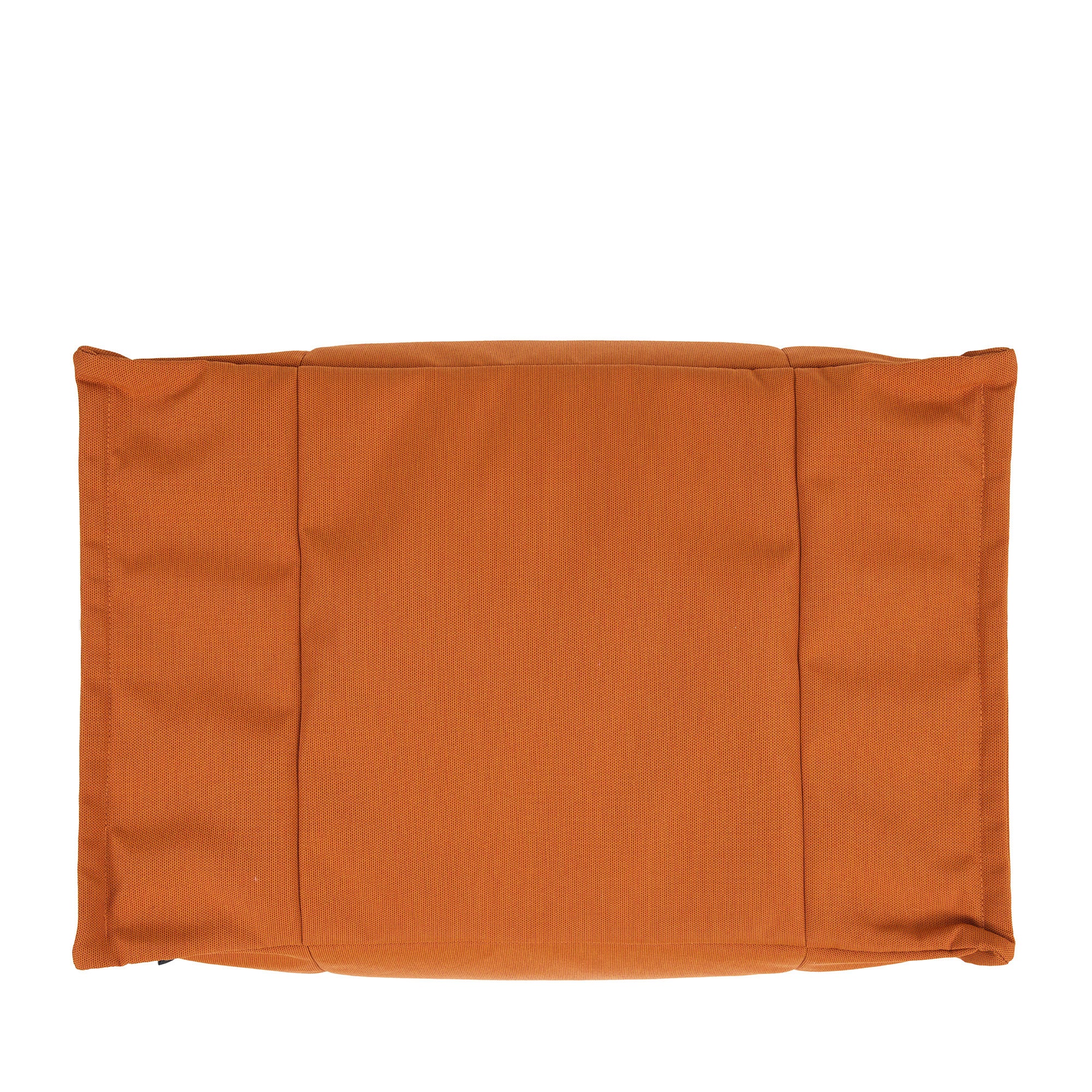Pouf repose-pieds Icon d'extérieur en oléfine Oeko-Tex® imperméable orange brûlé, 34x45cm, Made in Allemagne - 5