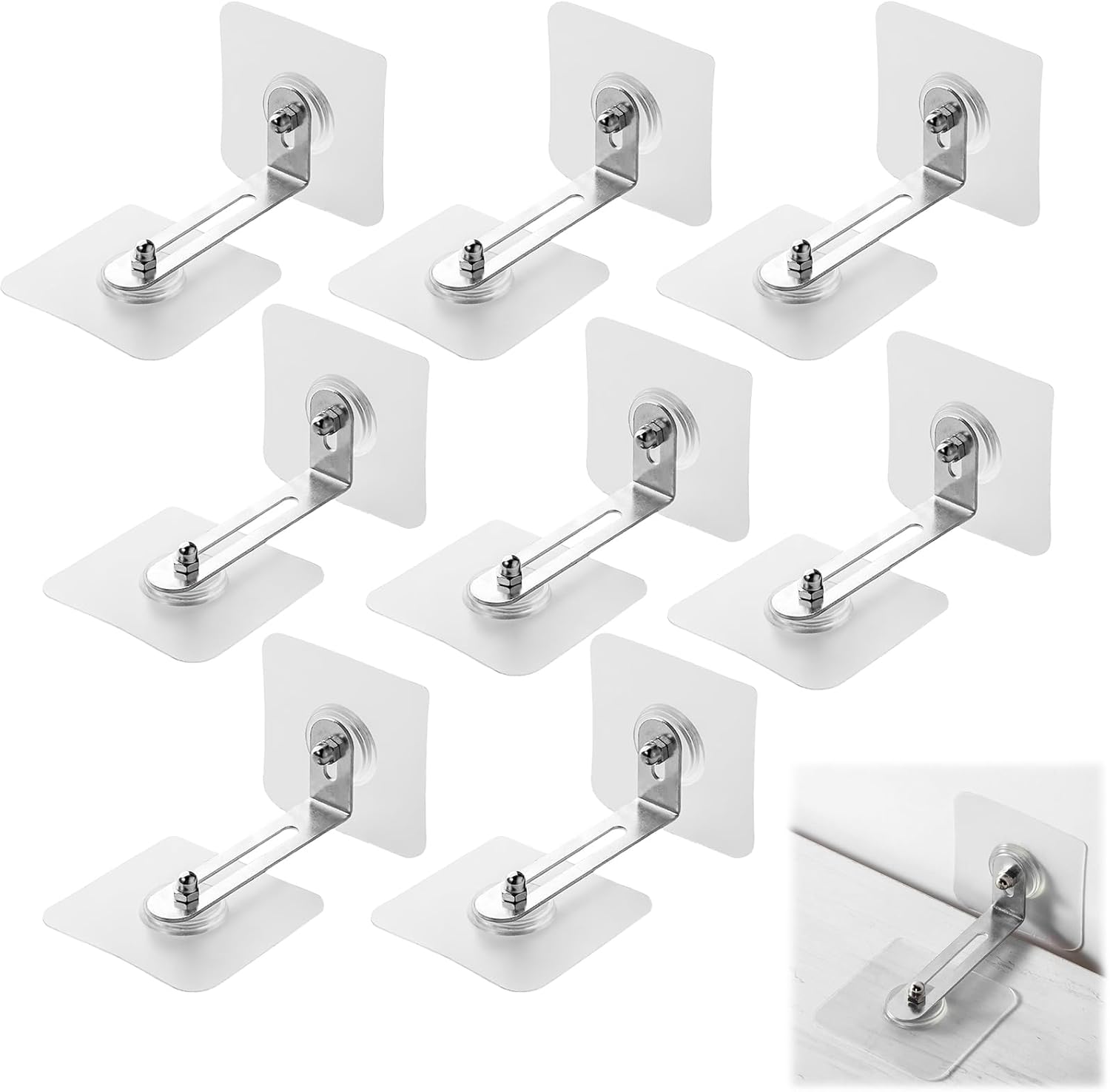 Xicveiuz Lot De 10 Ancrages De Meubles De 30,5 Cm Pour Protéger Les Bébés, Sangles De Sécurité Adhésives Pour TV à Utiliser Pour éviter Les Chutes Et Anti-basculement, Sans Perçage, Commode Ou