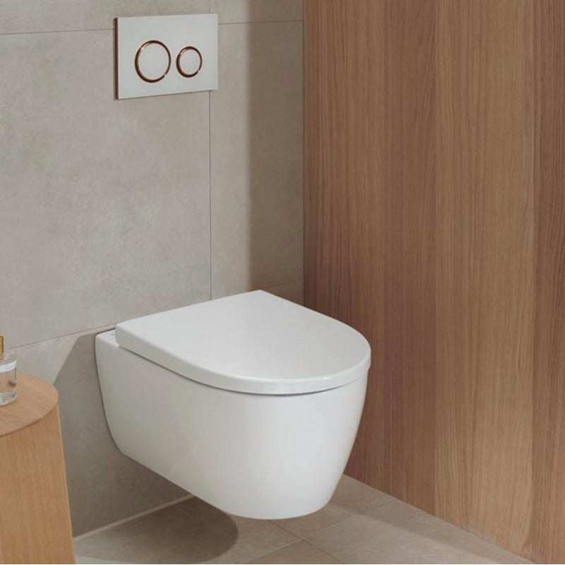 iCon WC suspendu Rimfree avec fixations invisibles, caréné, avec abattant softclose (501.664.00.1) - 2