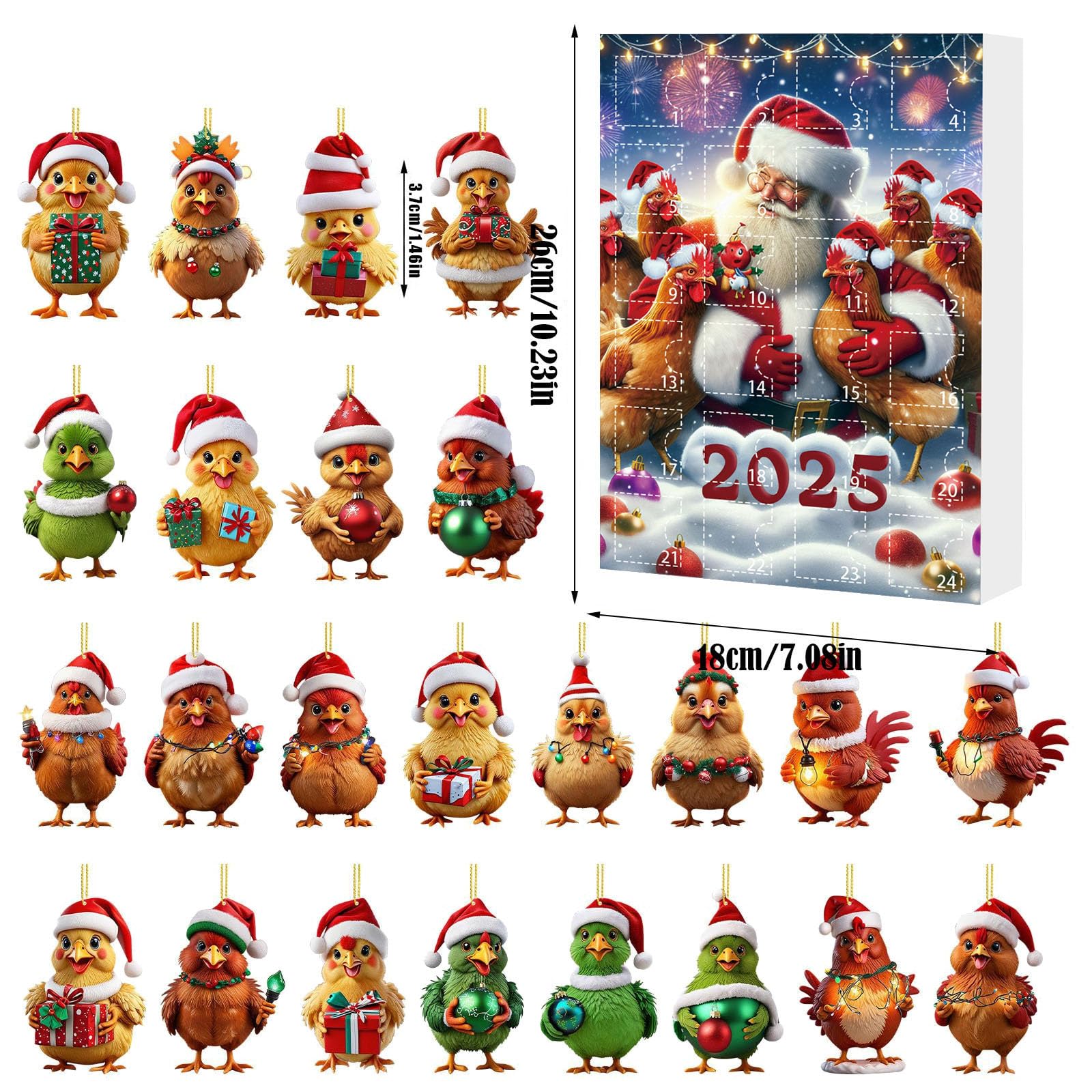 Biglietti Natale Noel Tatt - Confezione Da 10 Con Buste Beneficenza