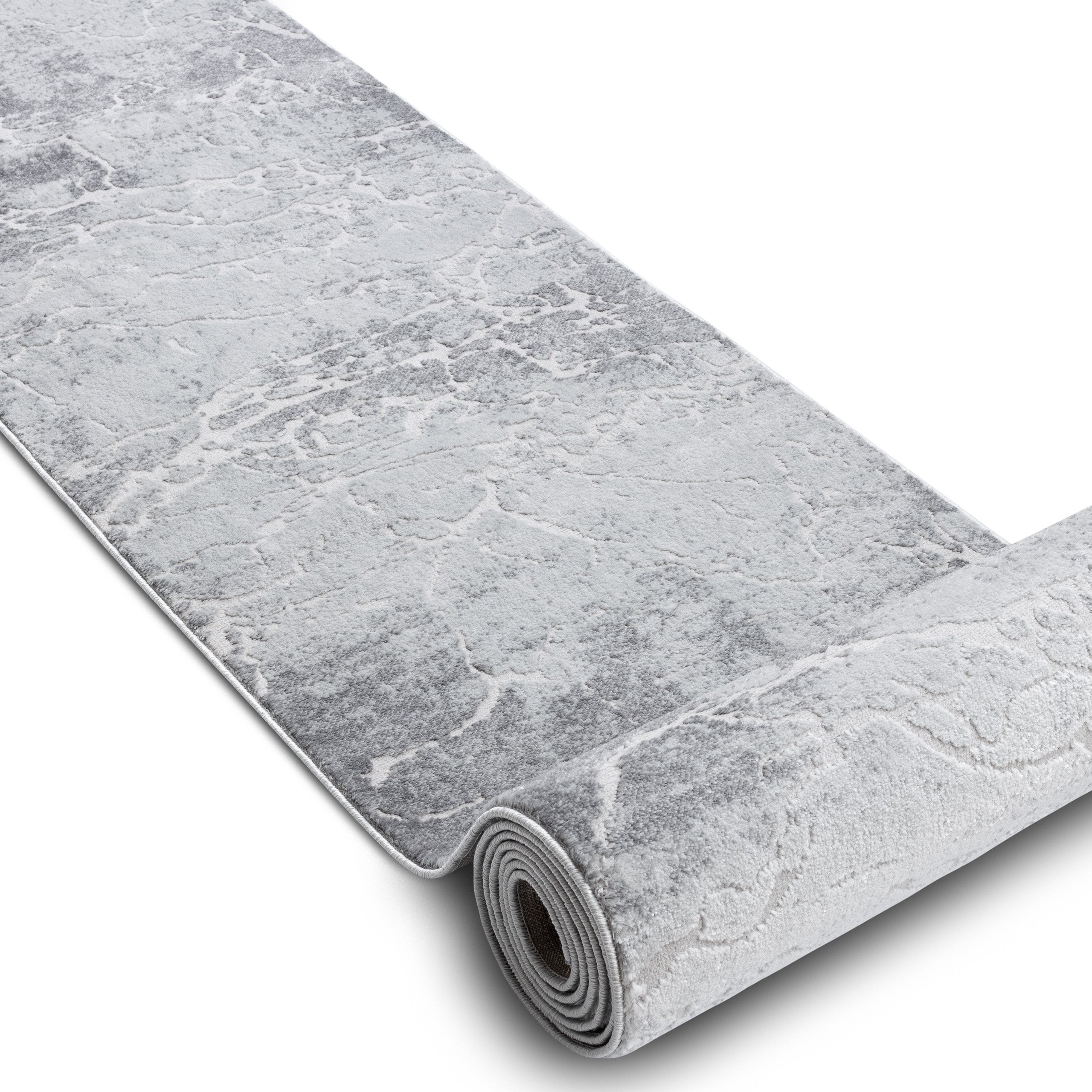 Chodnik Strukturalny MEFE 6182 dwa poziomy runa szary 100 cm 100x780 cm - 2