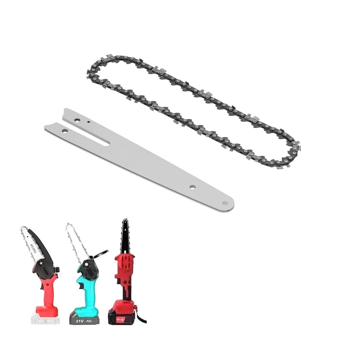 catena per mini motosega a batteria