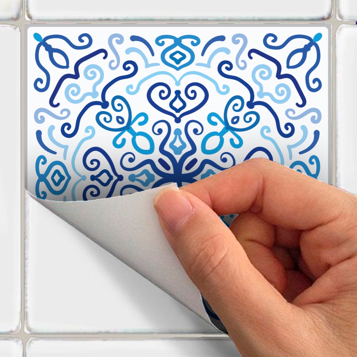 9 adesivi piastrelle azulejos Santino - Sticker adesivo - adesivi murali - 9stickers15x15cm - 5