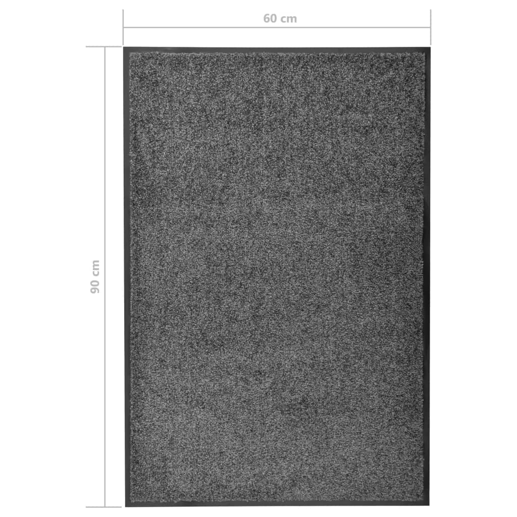 Paillasson lavable anthracite 60 x 90 cm - 6