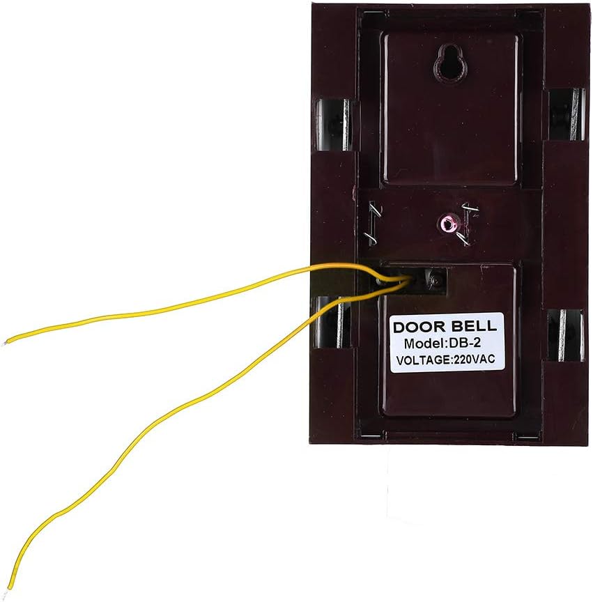 Sonnette filaire, sonnette mécanique 220 V, sonnette manuelle filaire, sonnette électromécanique, pour hôtel, maison, bureau, école, 80-95 dB (220 V) - 4