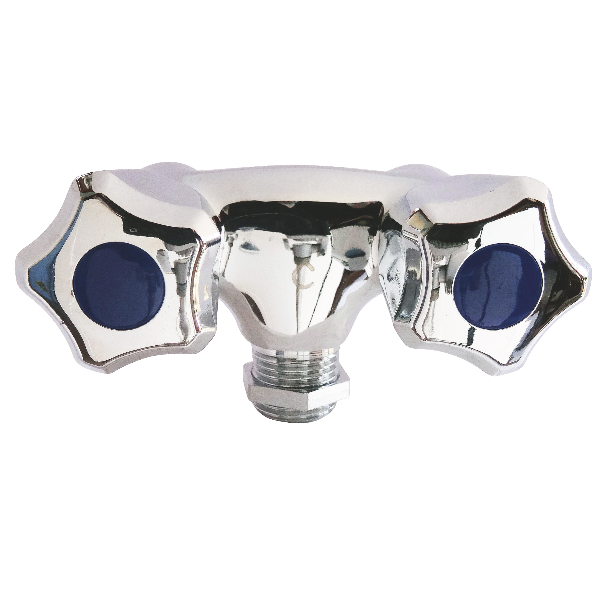 SOMATHERM Robinet double - Pour machine a laver - Arrivée Ø 1/2 - Sortie Ø 3/4 - 5