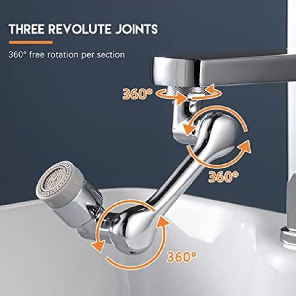 Rallonge De Robinet Pivotante 1080° – Aérateur Universel, Bras Articulé, Pour Cuisine Et Salle De Bain