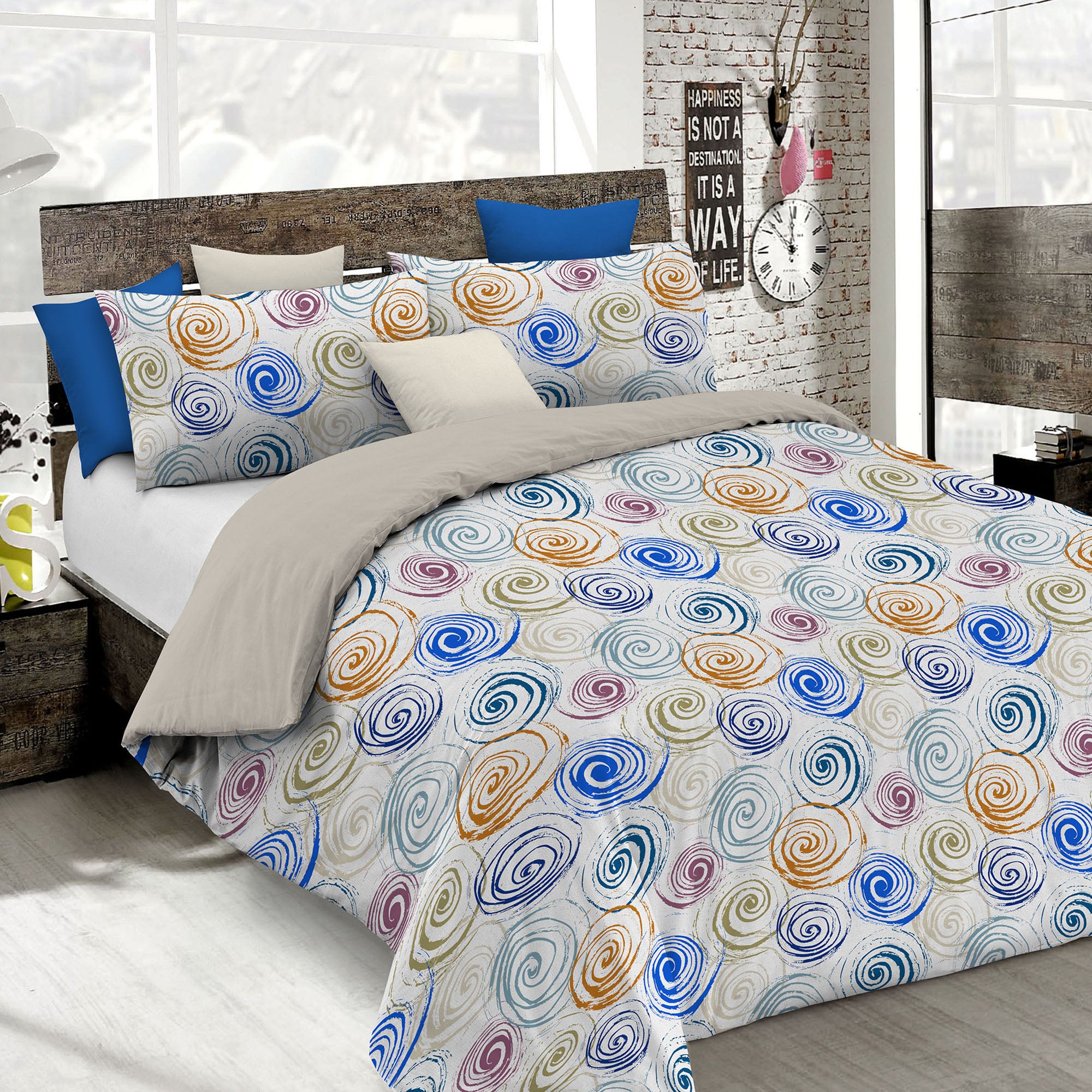 Kit Couette Panier D'Espoir 2001 - Tissu Pat Sloan Chelsea Lane P&B - 68x68 - Neuf US