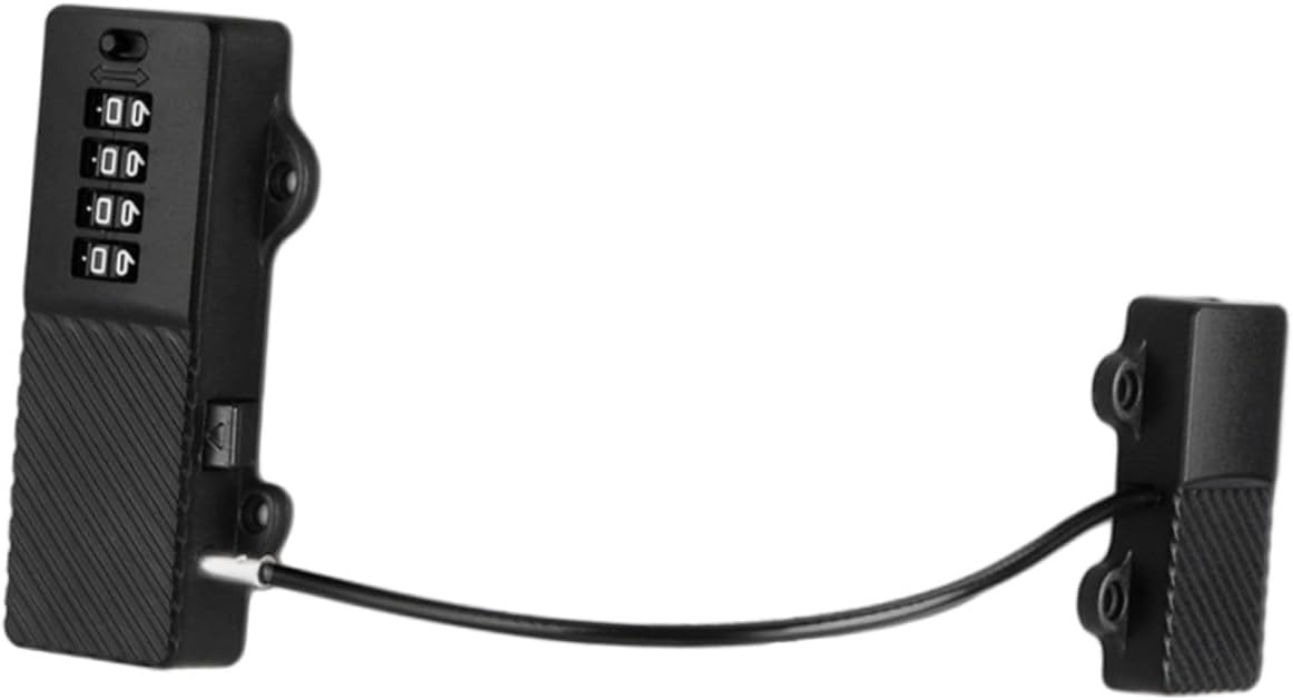 MirraSwit 4 Pièces Sécurité Fenêtre - Verrou Adhésif Sans Perçage Pour Fenêtres, Portes, Frigo, Placards