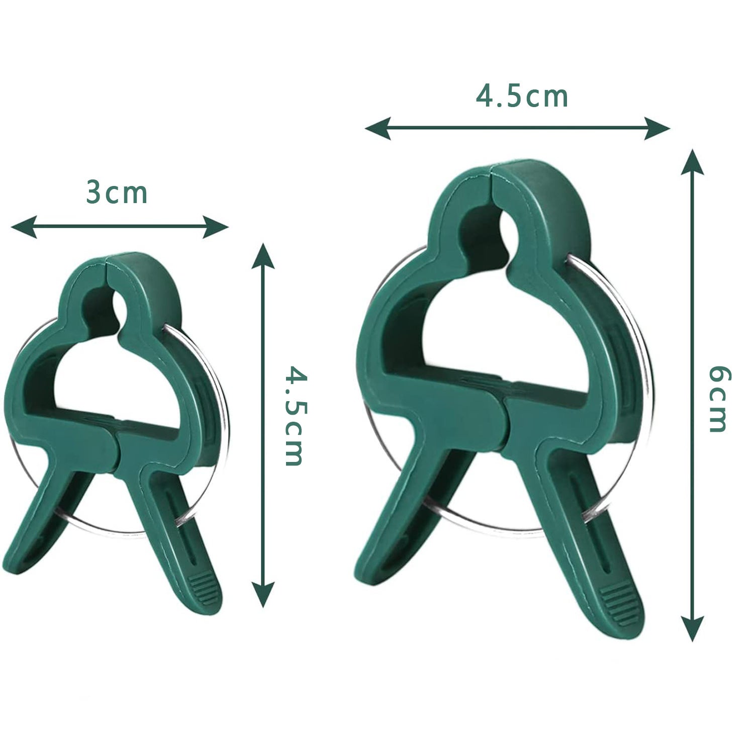 100pcs clips de support de plantes pour fleurs et vignes, clips de support de plantes de tomates, petits et grands clips de jardinage - 2