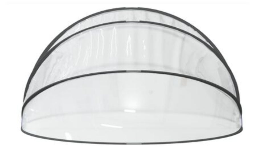 COIL Kopuła Basenowa pokrywa na basen ogrodowy okrągła 500x250cm - 2