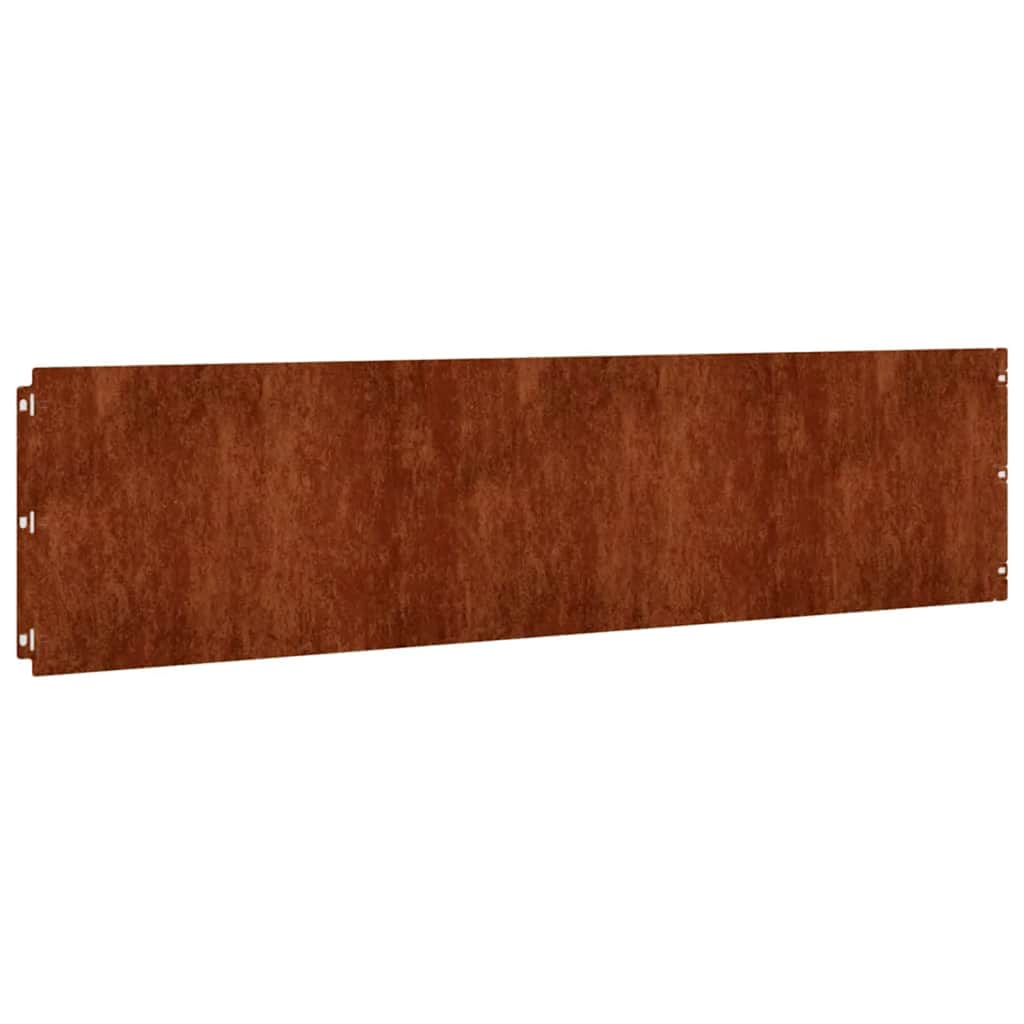 Bordures de pelouse 10 pcs 25x103 cm acier corten flexible - 7