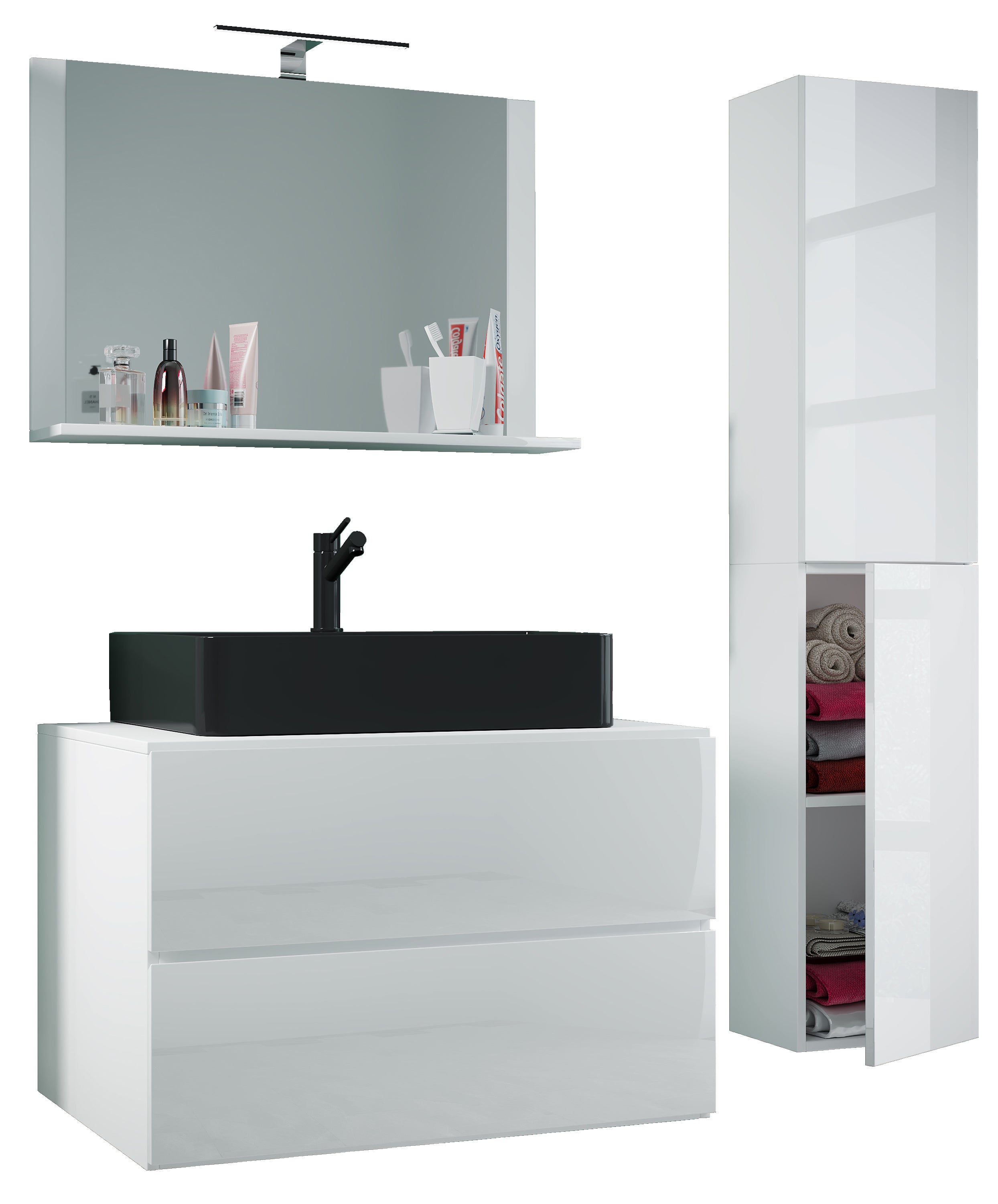 umywalka do mebli łazienkowych Lendas Biały W. 150 x S. 114 x G. 52 cm