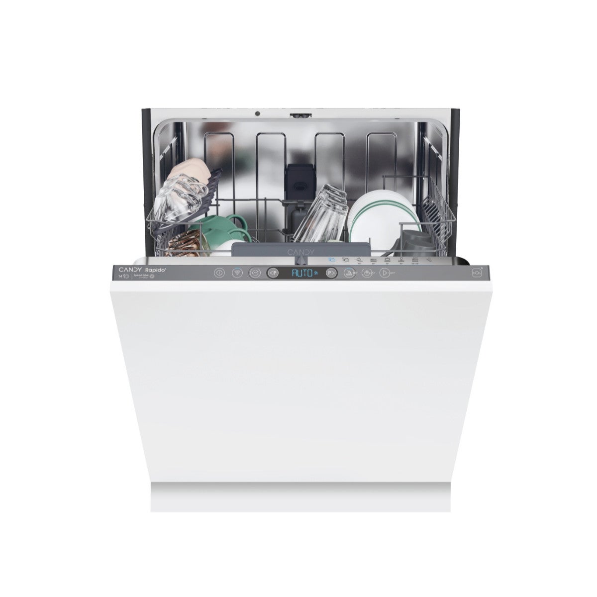 Lave-vaisselle Candy RapidÓ CI 6E7F1A - Entièrement Intégré - 16 Couverts - Neuf