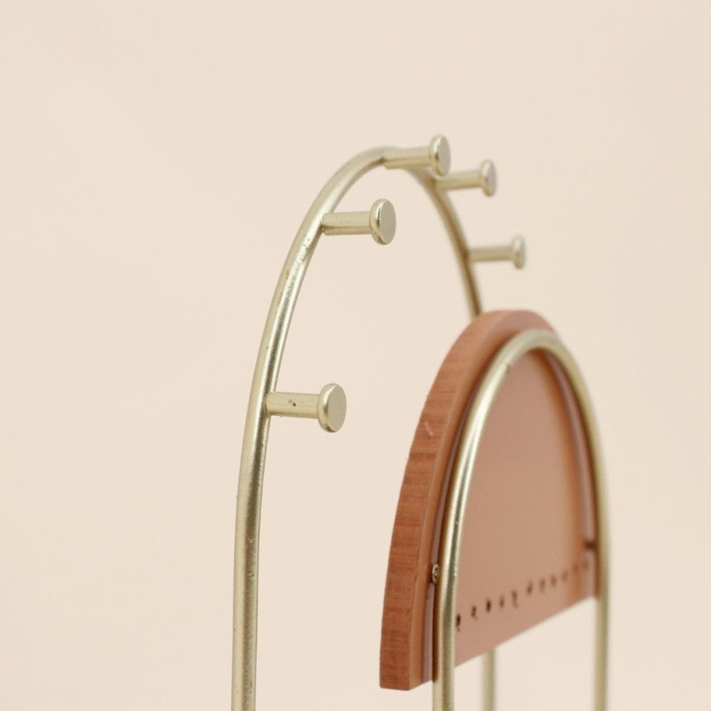 Porte bijoux arches métal doré 20cm - Azao - 3