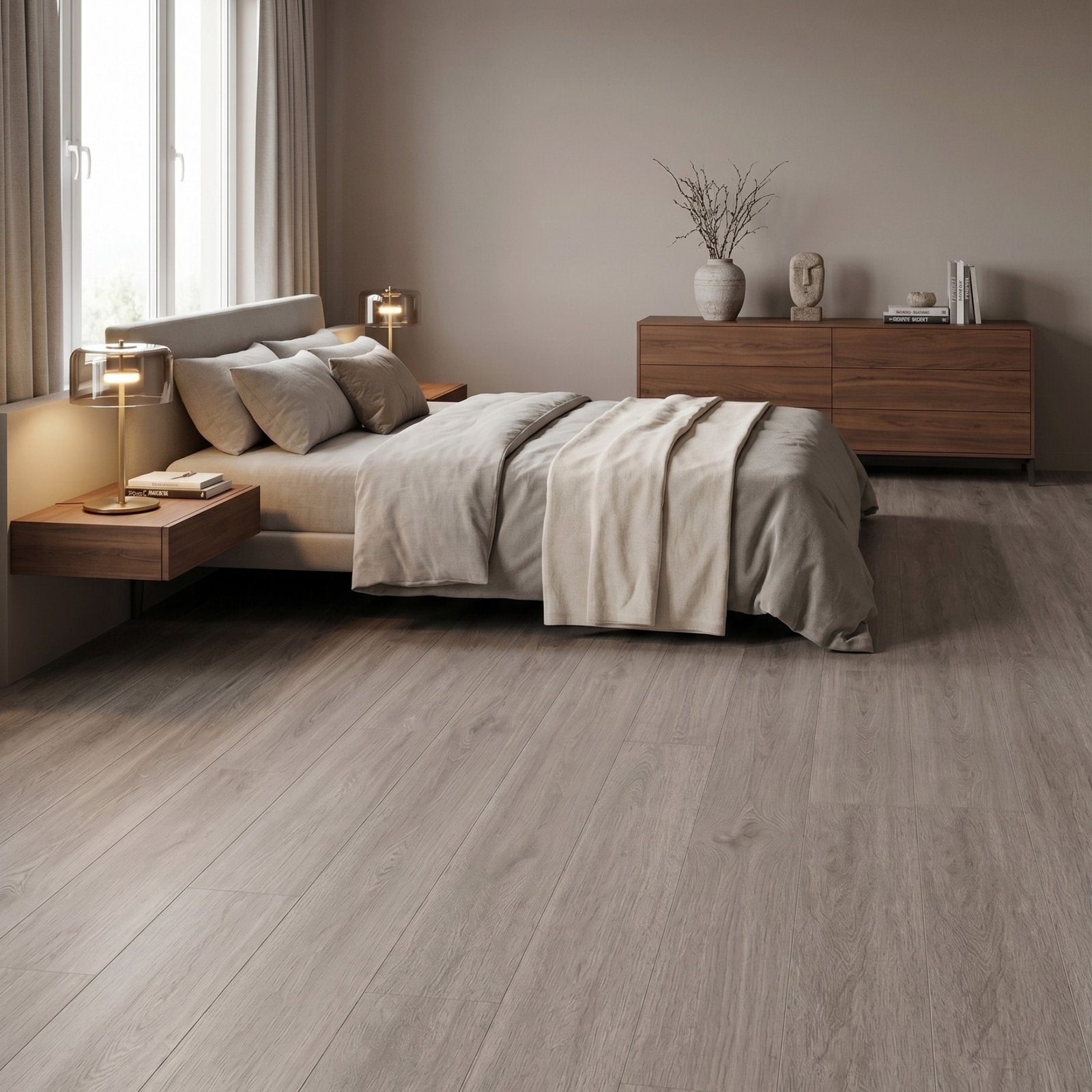 Suelo vinílico SPC clic Extrem 5 mm efecto madera Gris Antracita ISOVEX (2,21 m²) - 4