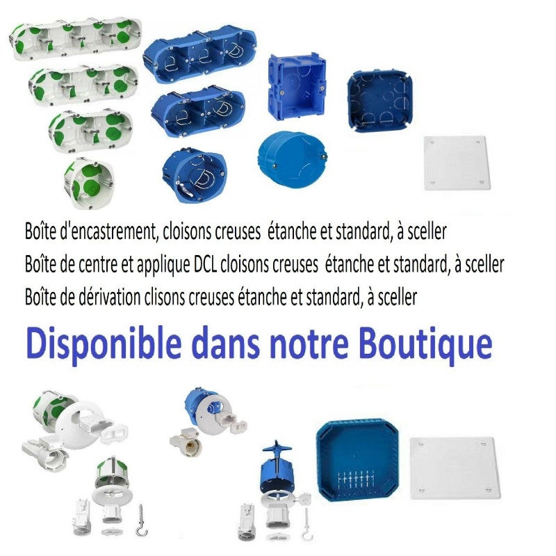 Boîte De Centre Dcl Ø 67 Couvercle Et Piton Alb71837 Schneider - 2