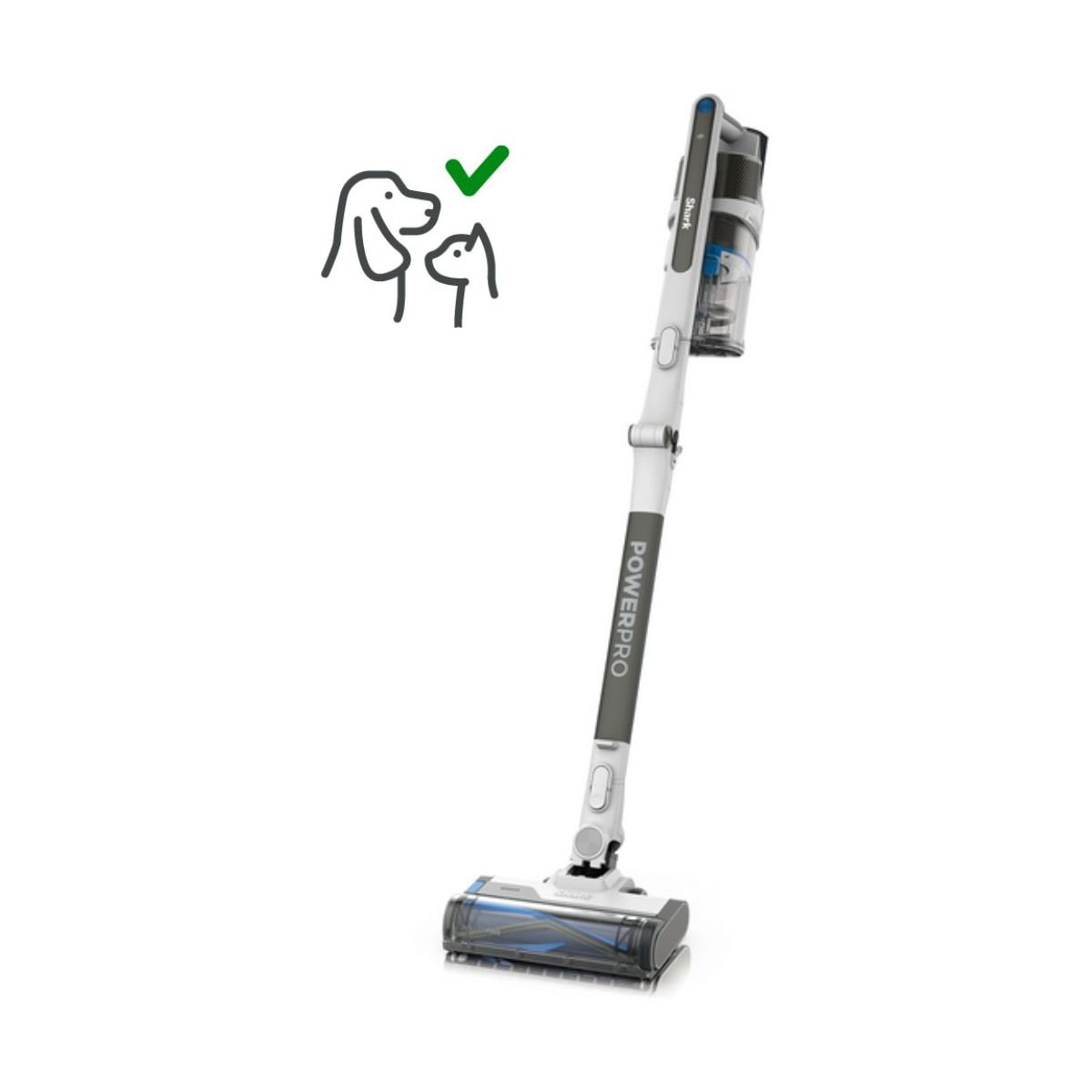 Shark Iz380eut Aspiradora De Pie Y Escoba Eléctrica Aspiradora Escoba Batería Secar Sin Bolsa 0,7 L Metálico , Leroy Merlin