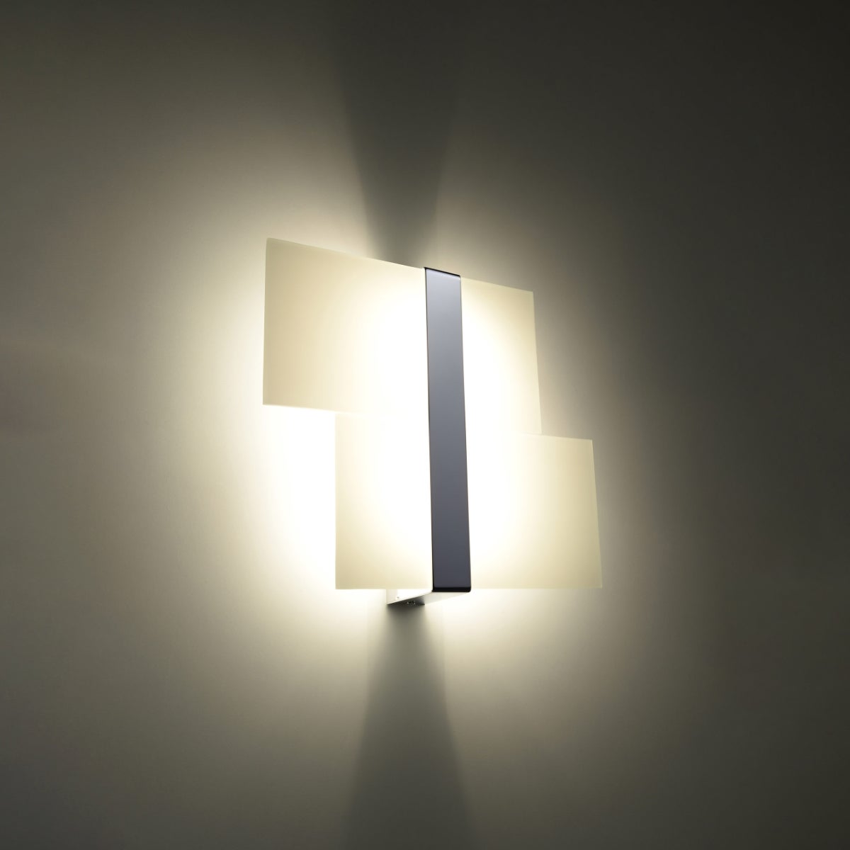 Kinkiet VERRE chrom LED 3000K - 39x6x28cm Sollux