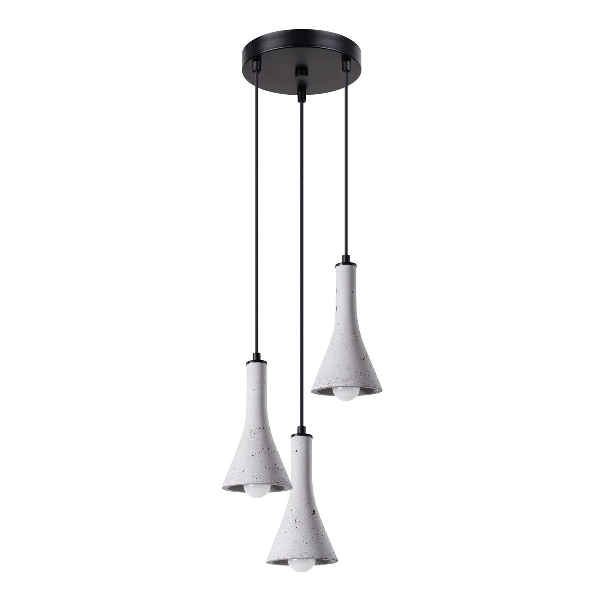 Lampa wisząca Rea szara 3xE14x10W wym: 115 x 27 x 27 cm beton architektoniczny Sollux Lighting