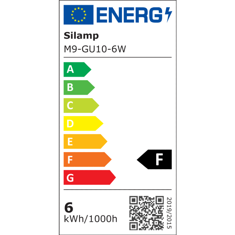 Bombilla LED GU10 6W 220V SMD2835 PAR16 10LED 100° (Pack de 10) - Blanco Frío 6000K - 8000K - SILAMP - 5