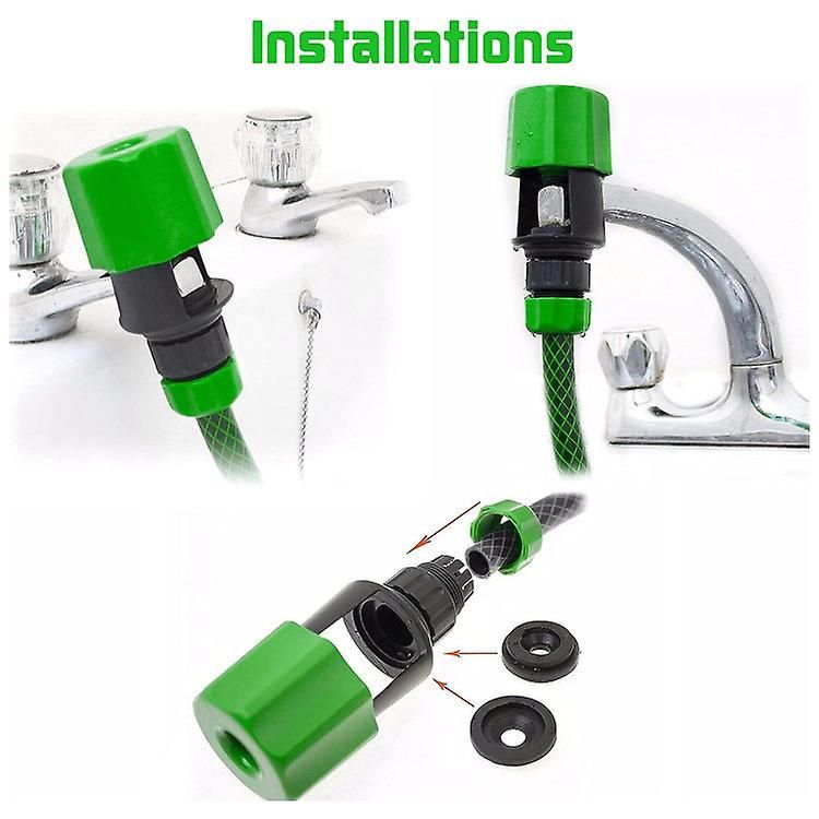 Raccord universel 2 pièces pour tuyau d'arrosage, mitigeur, adaptateur pour robinet de cuisine - 4