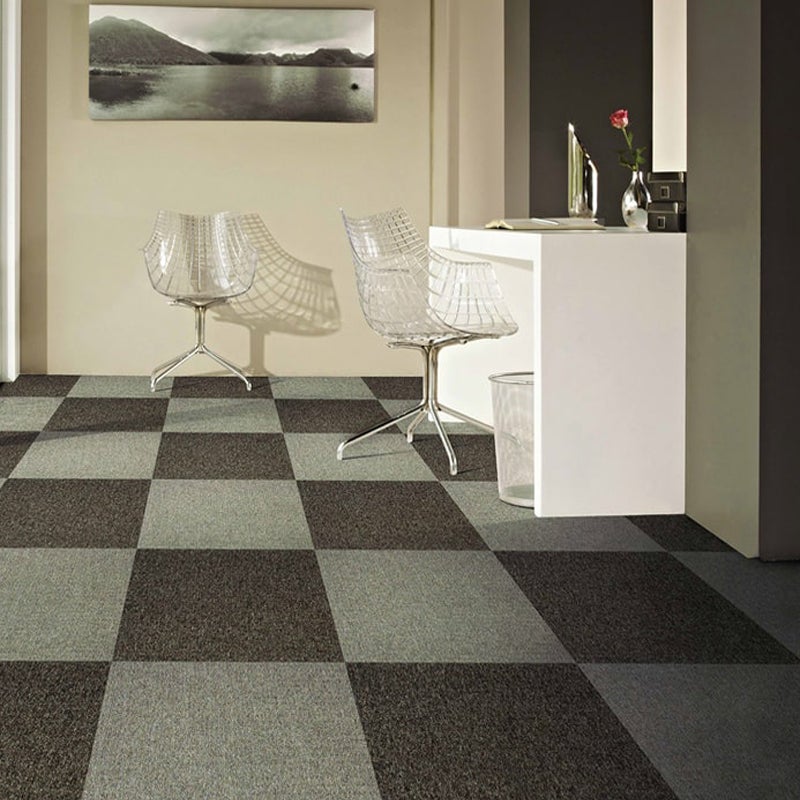 Arquiservi - Moqueta en loseta Capuleto Gris Claro 50x50 (5M2) |Alta Resistencia, Antiestática, Fácil Instalación y Diseño para Oficinas y Hogar - 7
