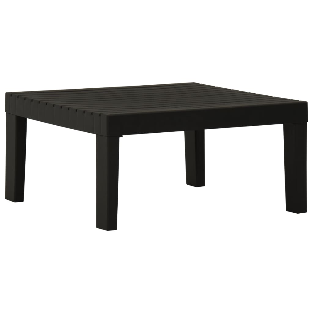 Mesa lounge de jardim，Mesa exterior，Mesa de jantar plástico cinzento CFW310778 - 2