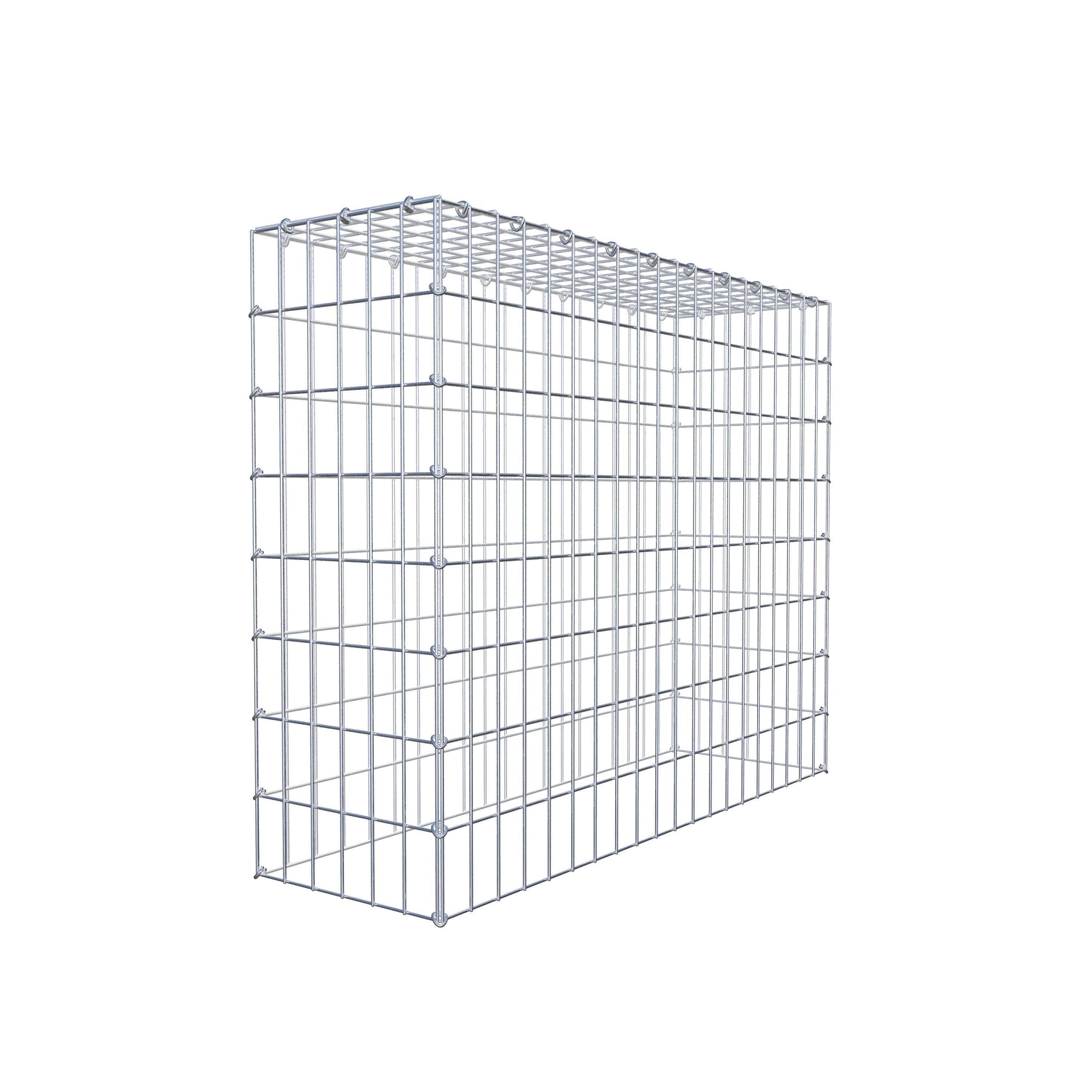 Gavión para apilar en acero galvanizado 100x80x30cm (LxAxP), malla 5 x 10cm, Anillo en C, sin rejilla inferior - 9
