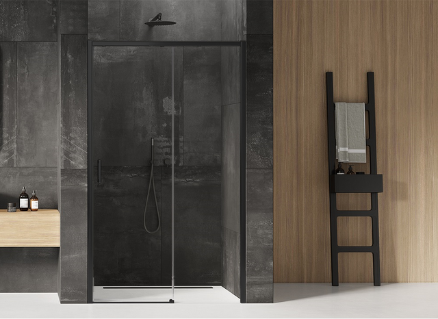 Cabine douche 3 côtés 80x100x80 CM H198 Opaque mod. Cristal Trio 2 Portes | Leroy Merlin